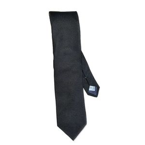 New Eton Men's Black Neat Silk Tie
